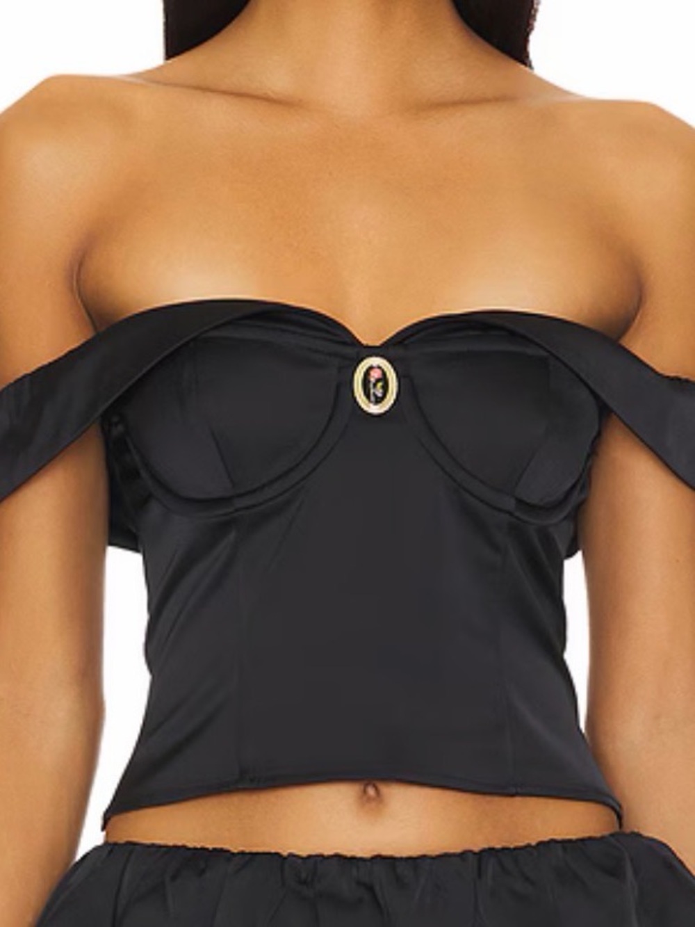 MAJORELLE Black Carolina top